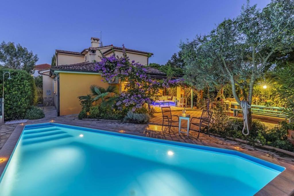 Istriensonne 0179 - Villa Romantika Mit Pool Лижнян Экстерьер фото